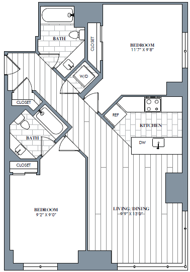 floorplan image of apartment G-0901